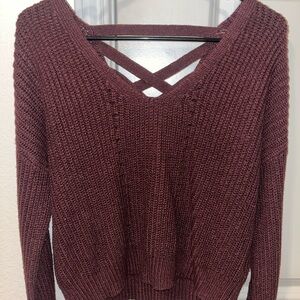 Women's Burgundy Sweater